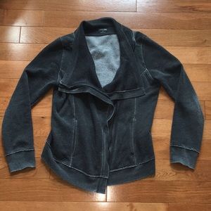 CALVIN KLEIN Grey Stylish Athletic Zip-up Jacket